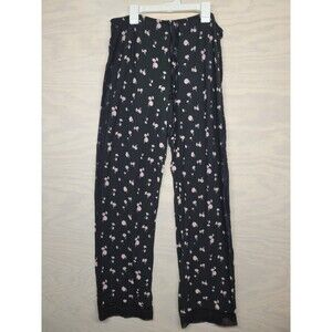 Victoria's Secret Women's SZ M Pajama Pants Sleepwear Lace Trim Drawstring Y2K